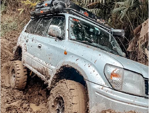 4x4 preparado, prueba en terreno