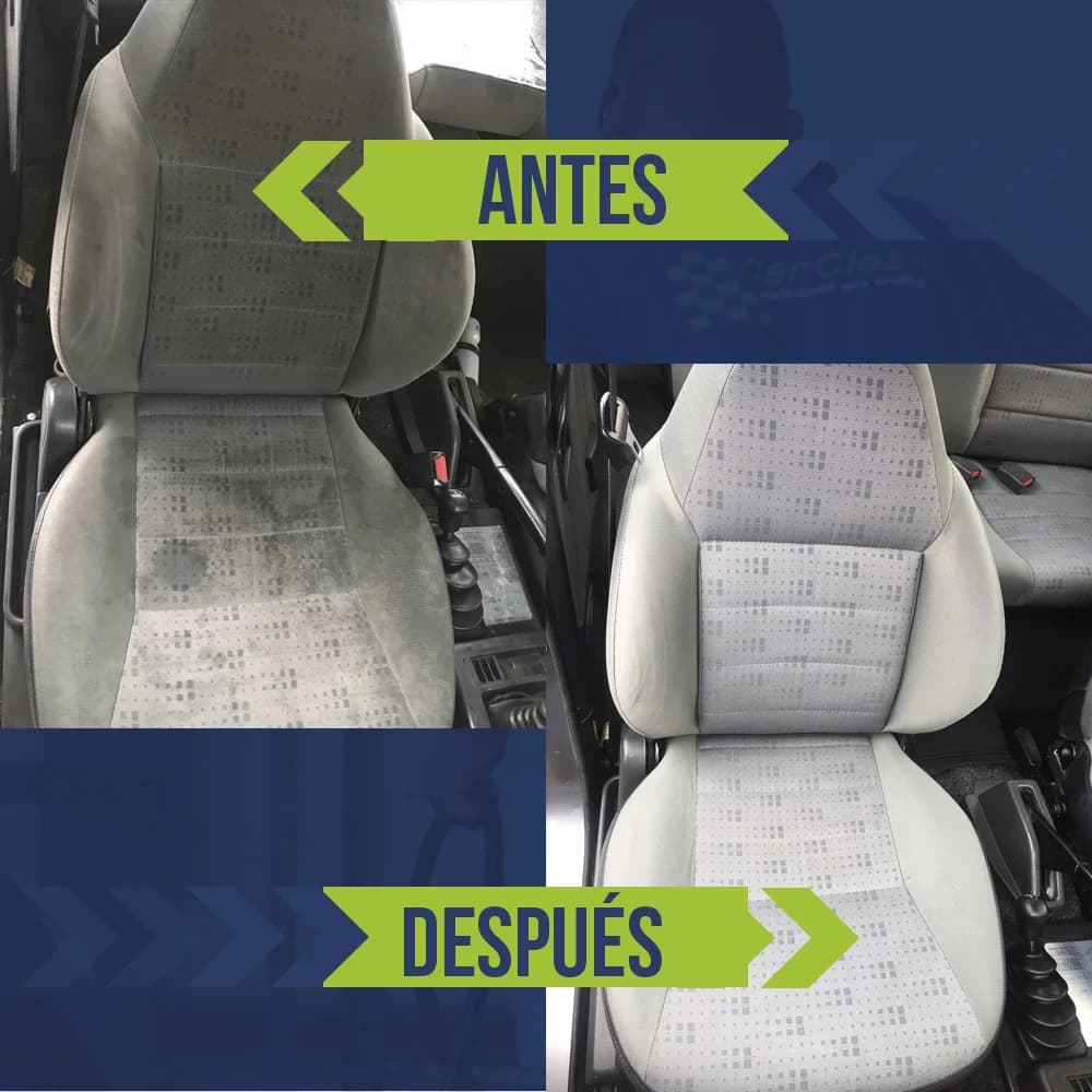 Antes y después de tapicería