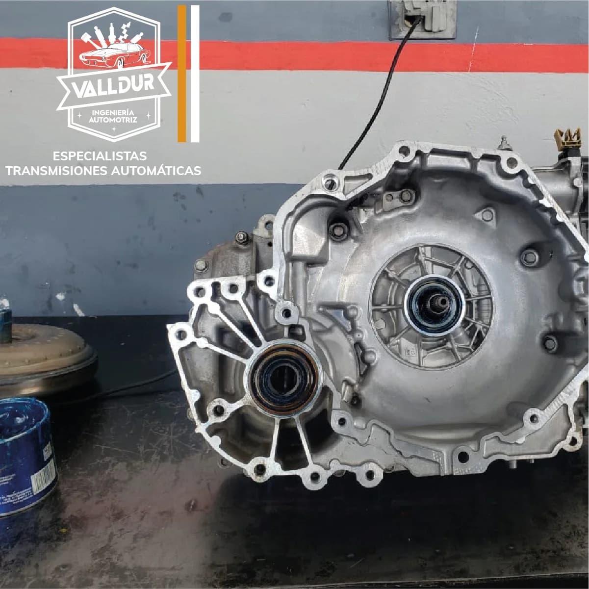 Carcasa de transmisión reparada